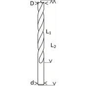 Bosch spirala burgija za drvo standard 6 x 57 x 93 mm, d 6 mm ( 2608596303 )