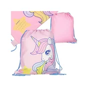 STARPAK ENOROŽEC Roza, dekliška torba za čevlje pri TELESNI VZGOJI, šolska torba na rami za dekleta 32x38 cm