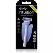Wilkinson Sword Intuition Quattro Sensitive brijac + zamjenske britvice 5 kom