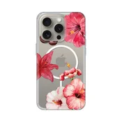 Maska za iPhone 16 Pro 6.3 Hibiscus Print Magsafe, Šarena
