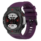 Silikonski pas Techsuit W067 za Amazfit T-Rex 2 - vijoličen