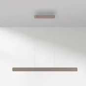 Paul Neuhaus LED viseča svetilka Q-Stretto, bronasta, 120 cm - Dnevna soba/jedilnica - Sodobni - bronasta, bela - Kovina