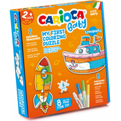 Carioca Baby Coloring Puzzle - Transport