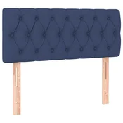 Vidaxl Posteljno vzglavje modro 100x7x78/88 cm blago