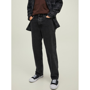 JACK & JONES Kavbojke Eddie  črn denim