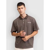Redefined Rebel RRTorrey Oversized Fit Polo turkish coffee