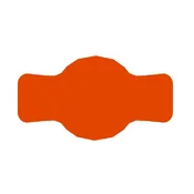 shumee Etiketa za kozarec 7x4 cm za marmelado 72 kosov oranžna mat