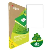 Univerzalne reciklirane etikete 210x297mm Agipa A4 100 listov