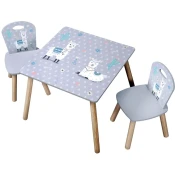 KESPER KSP17702 Deciji sto sa 2 stolice sivi