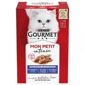 3 + 1 gratis! 4 x GOURMET - Mon Petit: Tuna, losos, pastrva (4 x 6 x 50 g)