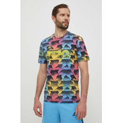 ADIDAS SPORTSWEAR Tehnicka sportska majica TIRO, morsko plava / svijetloplava / žuta / roza