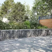 vidaXL Gabion z 3,5 mm žico in 5x10 cm mrežo 600x50x50 cm