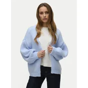 Vero Moda Pletena jopica Maybe 10273101 Svetlo modra Oversize