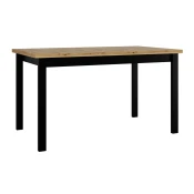 Stol Victorville 377 (Artisan hrast + Crna) Artisan hrast, Crna, 78x80x140cm, Laminirani iveral, Drvo