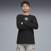 PUMA MID 90s Relaxed Long Sleeve Tee Youth, Clothing, Black, 13-14Y