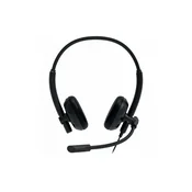 CANYON HS-07, Super light weight conference headset 3.5mm stereo plug,with PVC cable 1.6m, extra USB sound card with PVC cable 1.2m, ABS headset material, size: 16*15.5*6cm. Weight: 100g, Black