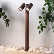 PRIOS svetilka za pot Tulimar, 2-žarilna, 60 cm, rjava, IP65 - Sodobni - Kovina