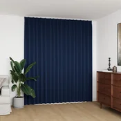 Zavjesa za zamracivanje s kukama plava 290 x 245 cm