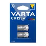 VARTA fotoćelijska baterija CR123A, litijska, 2 komada/pakiranje 57983123269