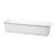 eoshop Plastični cvetlični koritnik 50 cm, bel, 9,2 l
