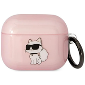 Karl Lagerfeld Airpods 3 cover pink Ikonik Choupette (KLA3HNCHTCP)