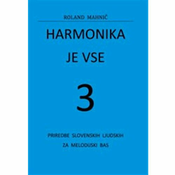 MAHNIÄO:HARMONIKA JE VSE 3  PRIREDBE SLOVENSKIH LJUDSKIH ZA MELODIJSKI BAS