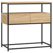 Vidaxl Konzolna mizica sonoma hrast 75x40x75 cm inženirski les