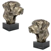 shumee Labrador - pasja figurica, doprsni kip na kamnitem podstavku, skulptura, trofeja za razstavo psov, Art-Dog