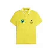 TOMMY HILFIGER Majica  svetlo rumena / jelka / živo rdeča / črna
