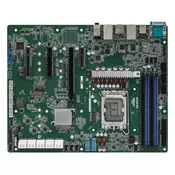 ASRock W680 WS, 1xSKT LGA 1700, Intel Core 14 Gen., W680, SATA, 2xM.2, 4xGbE, IPMI