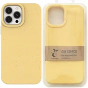 Hurtel Eco Case etui za iPhone 14 Plus, razgradljivo silikonsko ovitje, rumeno