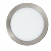 EGLO 96676 | EGLO-Connect_Fueva Eglo ugradbene svjetiljke smart rasvjeta okrugli jacina svjetlosti se može podešavati, promjenjive boje O225mm 1x LED 2000lm 2700 6500K poniklano mat, bijelo