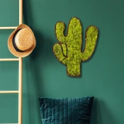 Atelier Del Sofa Zidna dekoracija Cactus, 34x1.6x45 cm, 9 mm, Zelena
