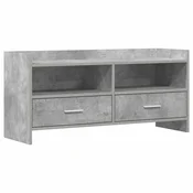 TV ormar 100 x 33 x 47 cm Betonska siva Konstruirano drvo