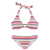 VENICE BEACH Bikini  modra / svetlo roza / črna / bela