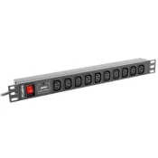LAE LANBERG PDU RACK POWER STRIP (1U,10A,7X IEC C13,2M)