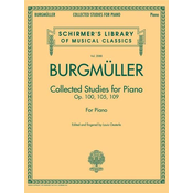 BURGMULLER:COLLECTED STUDIES FOR PIANO OP.100,105,109 FOR PIANO