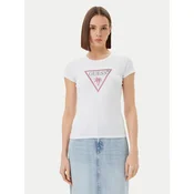 Guess Majica E5GI08 J1314 Bela Slim Fit