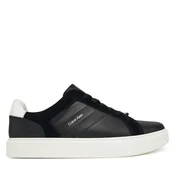 Superge Calvin Klein Classic Cupsole Laceup Tape Lth YM0YM01430 Črna