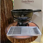 Keramični set za fondue 24cm, (2,5L) črn Emile Henry