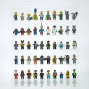 Vitrina v obliki škatle ZA 50 lego minifiguric ščiti pred prahom in UV-žarki