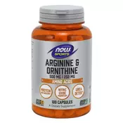 NOW Foods Now Arginin in Ornitin* (100 kaps)