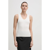 Tommy Hilfiger Top WW0WW44572 Écru Slim Fit