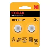 Kodak MAX CR1616 lithium baterije 2 komada