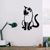 Wallity Zidna dekoracija Cat 2, 39x55 cm, 1.2mm, Crna