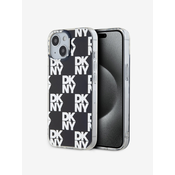 DKNY DKNY IML Checkered Mono Pattern - Ohišje za iPhone 15 / 14 / 13 (črno)