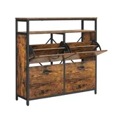 Songmics omara za čevlje 983x30x95 cm rjava