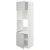 METOD Visoki element za ugradne uredaje, bela/Havstorp svetlosiva, 60x60x200 cm