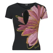 Desigual Majica Dublin 26SWTK05 Črna Regular Fit
