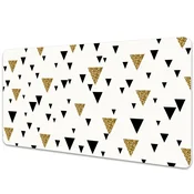 Decormat Podloga za pisalno mizo Gold and black triangles